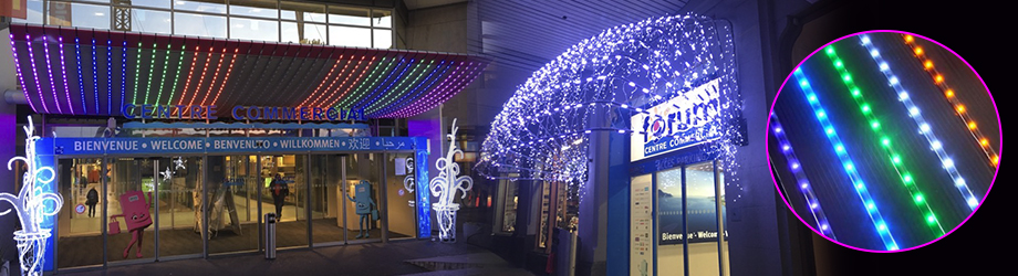 Illumination LED rgb à Montreux en Suisse