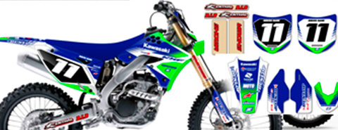 Kit déco adhésif mxgraphic pour motocross