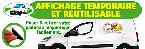 Promotion de panneaux magntiques pour voiture ou toutes autres surfaces mtalliques.